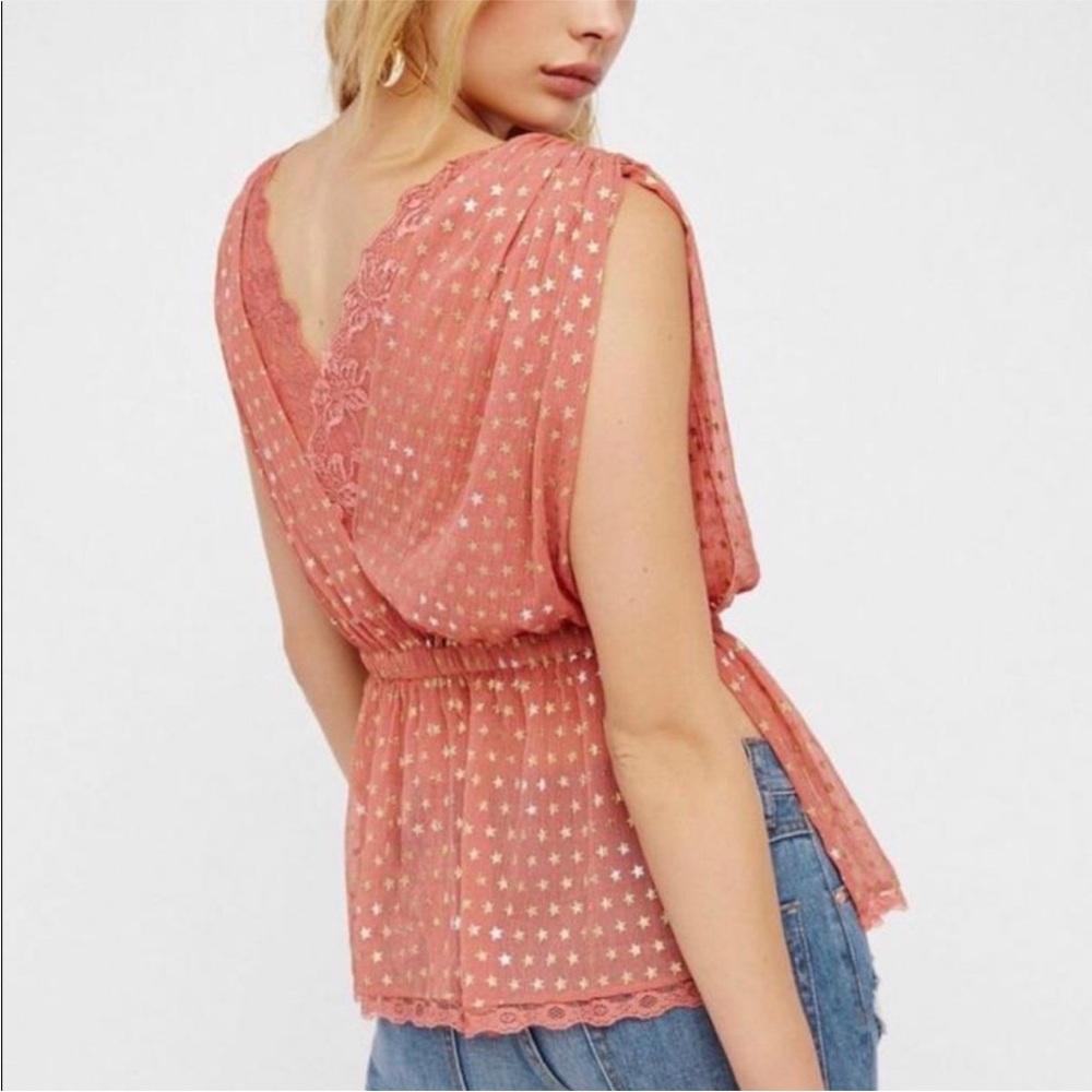 Free People stardust sleeveless blouse size Small